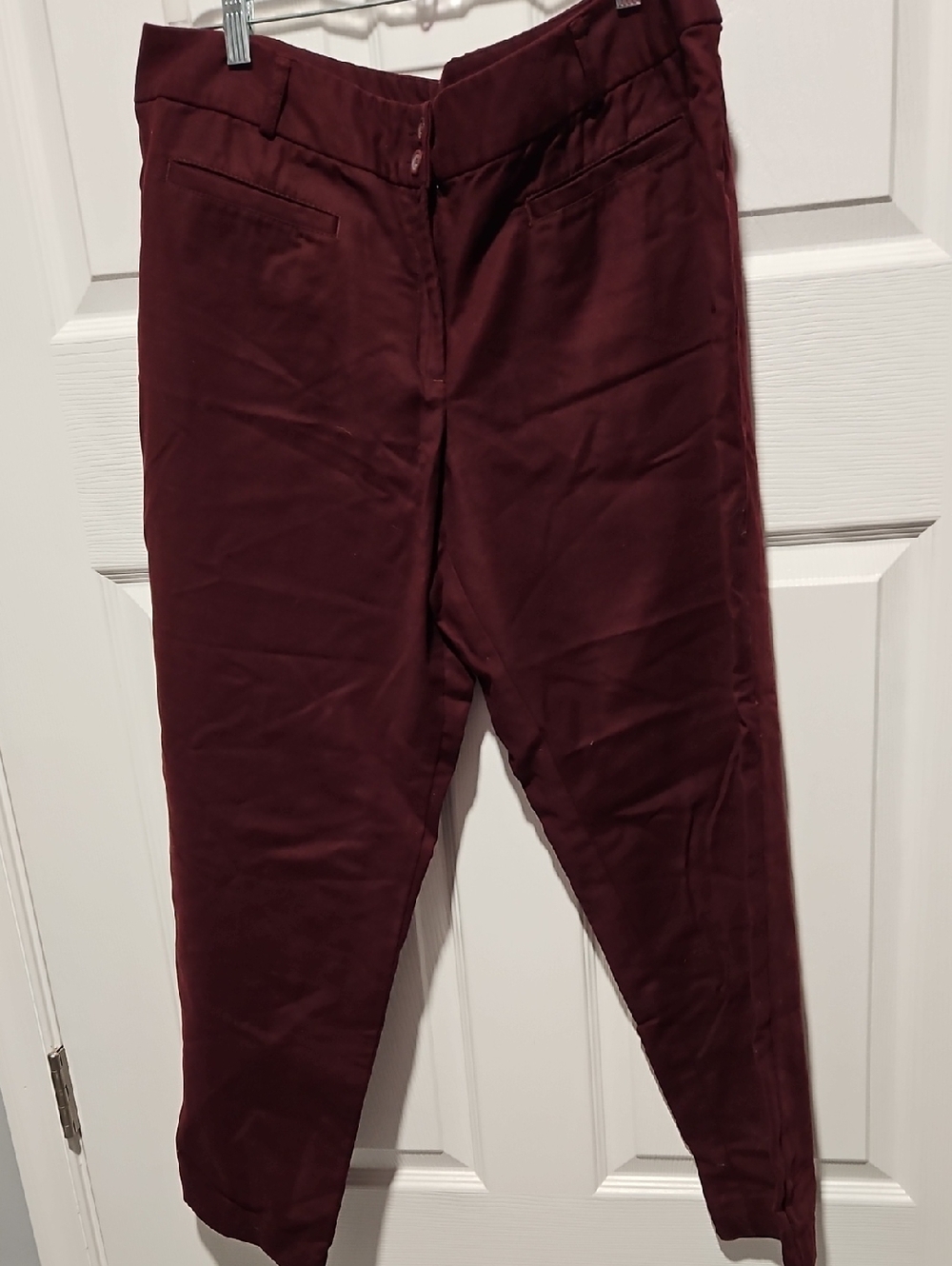 Dalia Collection Burgundy Tailored Pants